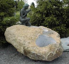 Brunnen Stein Naturstein Gartenbrunnen Steinmetz sterreich Vorarlberg