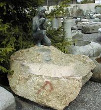 Brunnen Stein Naturstein Gartenbrunnen Steinmetz sterreich Vorarlberg