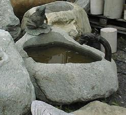 Brunnen Stein Naturstein Gartenbrunnen Steinmetz sterreich Vorarlberg