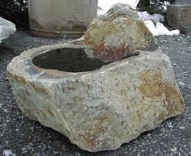 Brunnen Stein Naturstein Gartenbrunnen Steinmetz sterreich Vorarlberg