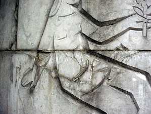 Restaurierung Marmor Granit Statue Skulptur Figur Gebäude Gesimse