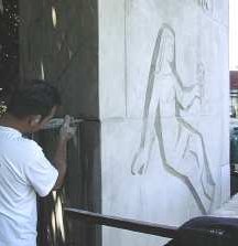 Restaurierung Marmor Granit Statue Skulptur Figur Gebäude Gesimse